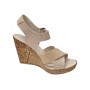 sandale dama bej din piele naturala cu platforma wedge si catarama clp14bej